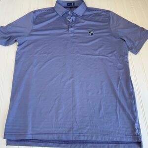 Stitch Golf Polo Shirt Mens Performance Striped Large 1924.    1420